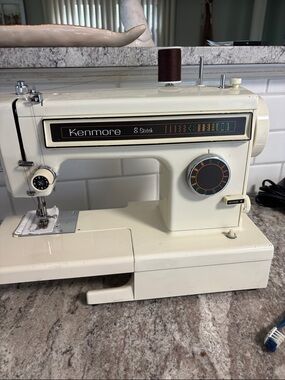 VTG Kenmore Ultra Stitch 8 Sewing Machine 158.13450 W Pedal & More Works Great.
